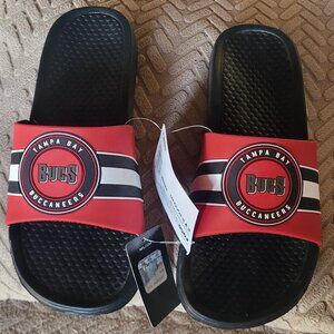 FOCO Tampa Bay Buccaneers Men's Comfort Sandal Slides S 7-8